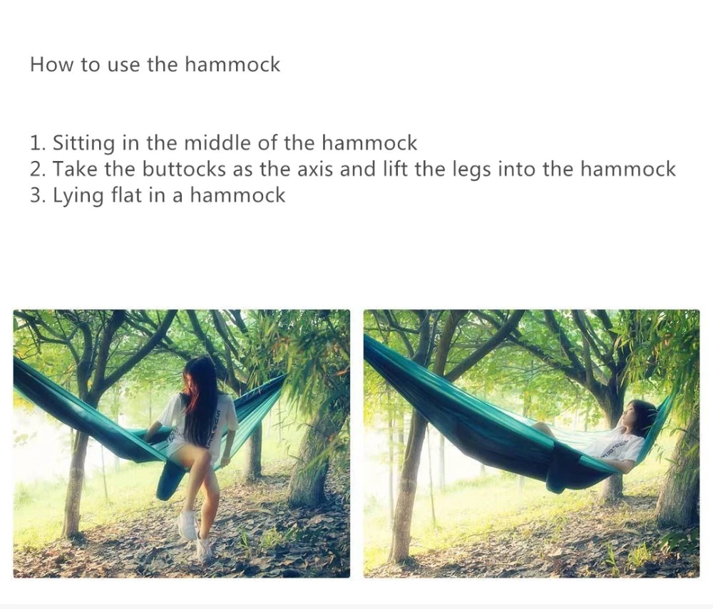 Xiaomi Zaofeng Hammock - Houpací síť hamaka 10